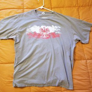 Polska - Tshirt - Gray - Poland - XXL - Port and Company